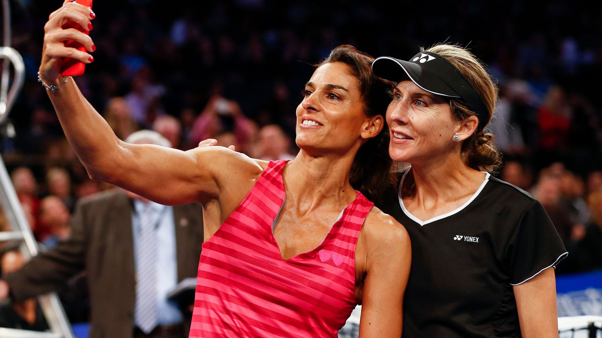 Gabriela Sabatini y Monica Seles