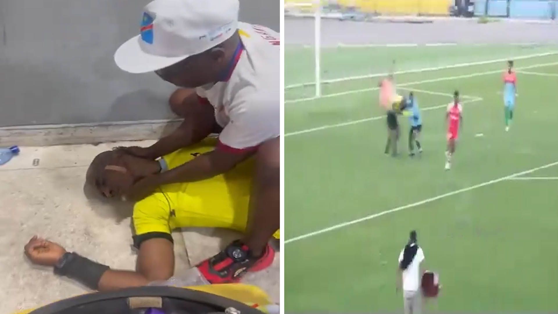 Brutal golpiza a un árbitro en Congo
