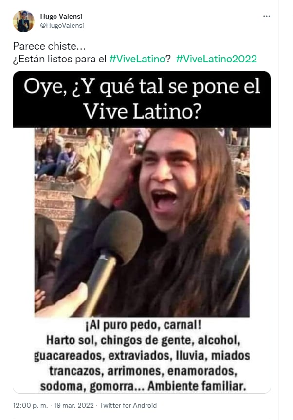 Vive Latino 2022 memes