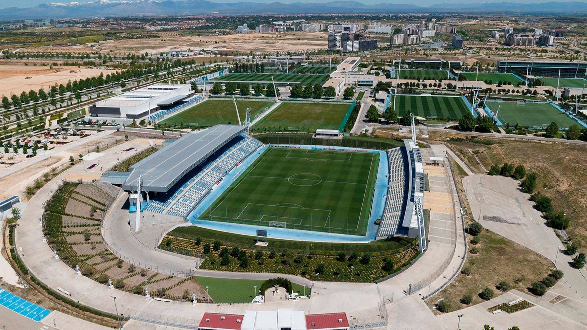 Foto aérea del estadio Aldredo DI Stéfano
