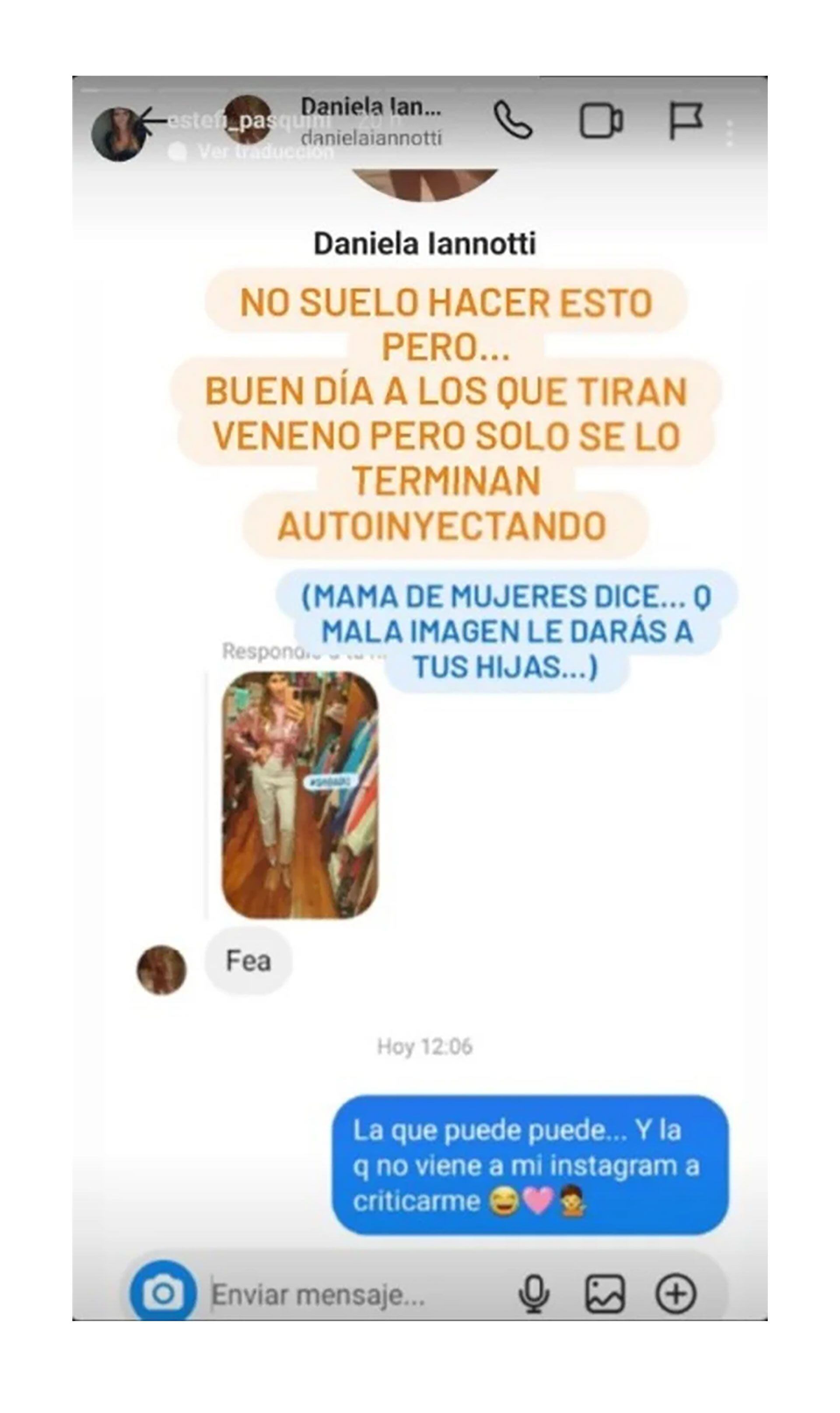 El cruel mensaje que Estefanía Pasquini, mujer de Alberto Cormillot, recibió en sus redes sociales (Instagram)