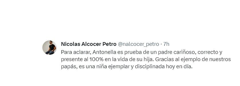 Trino de Nicolás Alcocer Petro en apoyo a su padre. (Captura de pantalla)