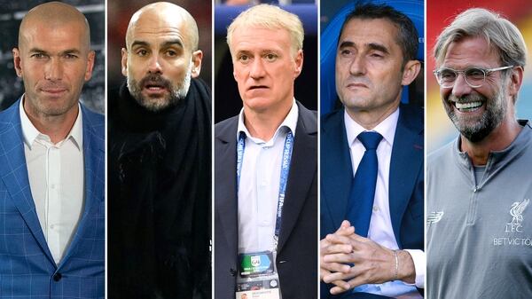 Zidane, Guardiola, Deschamps, Valverde, Klopp, entre los nominados al premio FIFA The Best 2018