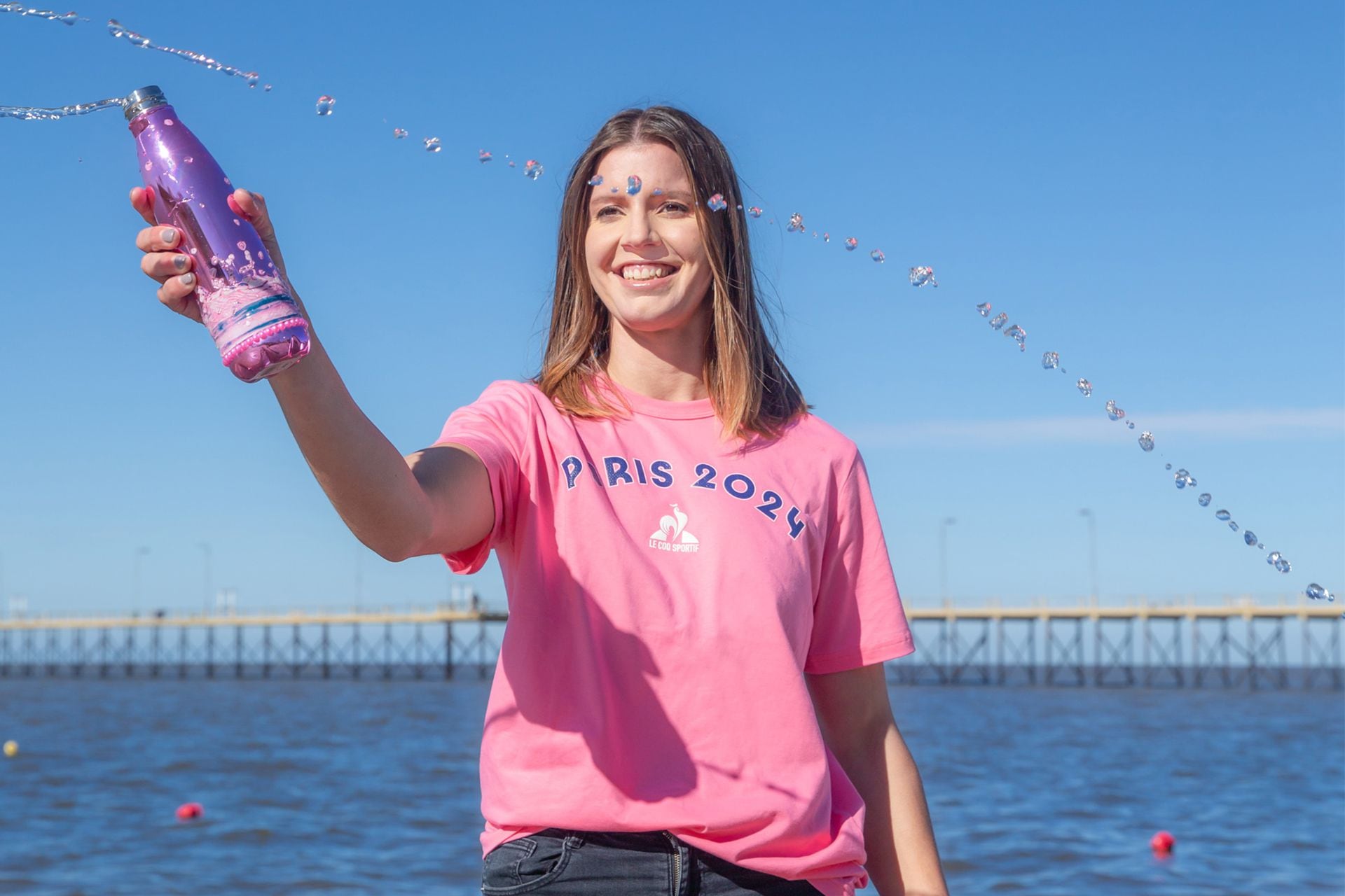 Eugenia Bosco, regatista argentina, especializada en Nacra 17, medallista de plata en los Juegos Olímpicos de París 2024 (Crédito: Matías Salgado)