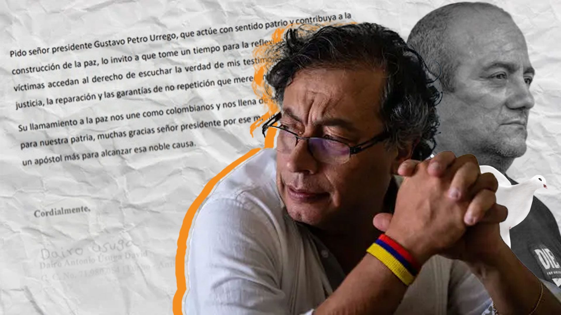 Alias Otoniel le envió una carta al presidente Gustavo Petro. Foto: Infobae.