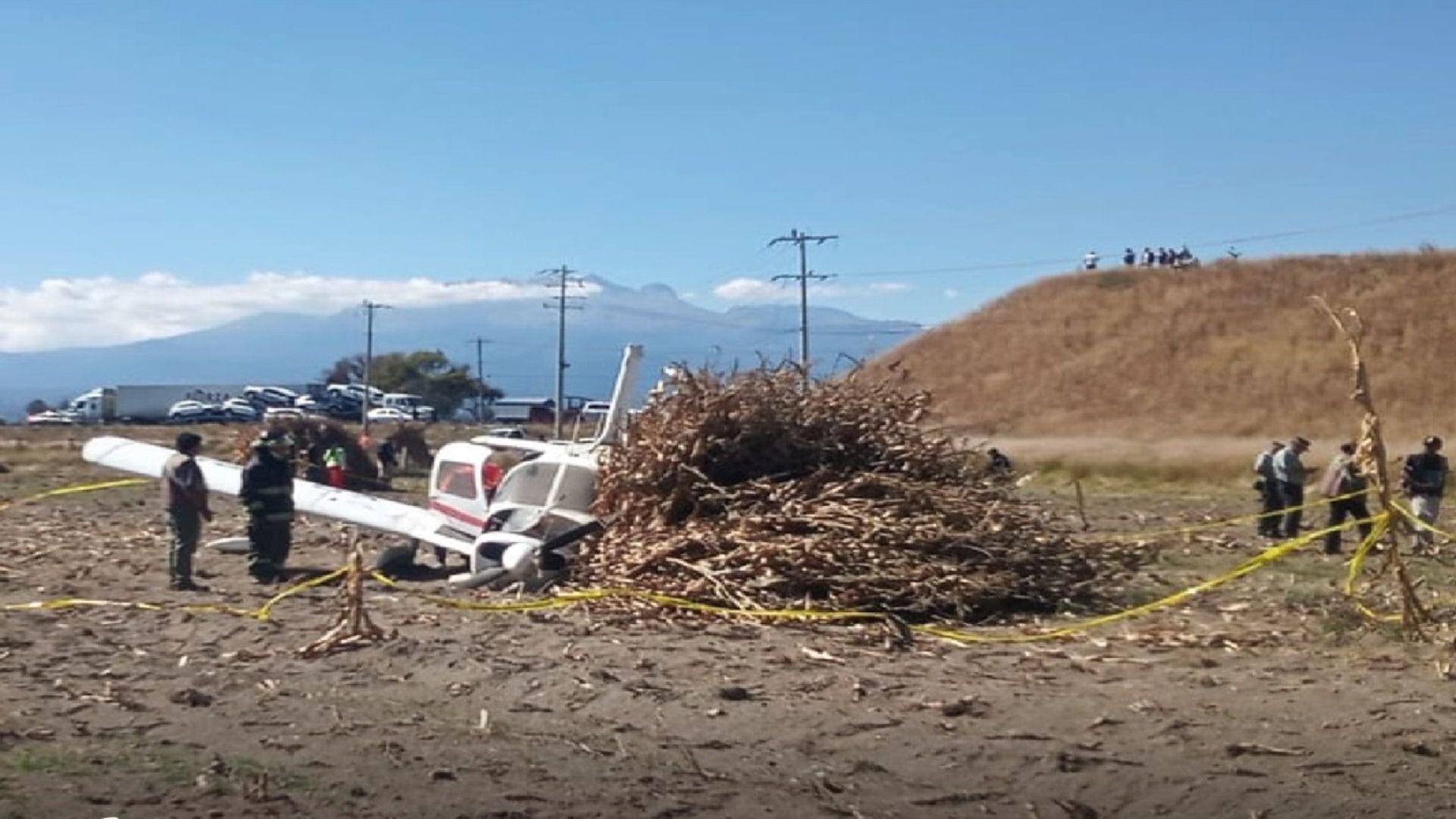 Avioneta Puebla dos lesionados Huejotzingo