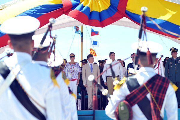 El 20 de julio de 2012, la celebración del Día de la Independencia se realizó en San Andrés. En la imagen, el entonces presidente Juan Manuel Santos. /Archivo particular