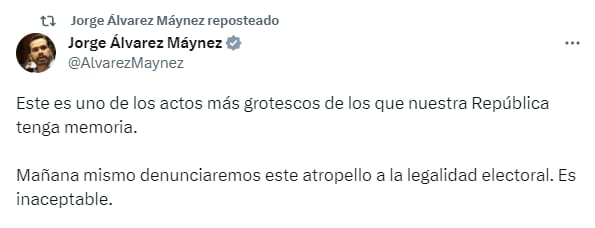 El diputado ha denunciado varias acciones de Morena y sus militantes ante el INE. (Foto: Captura de pantalla | X)