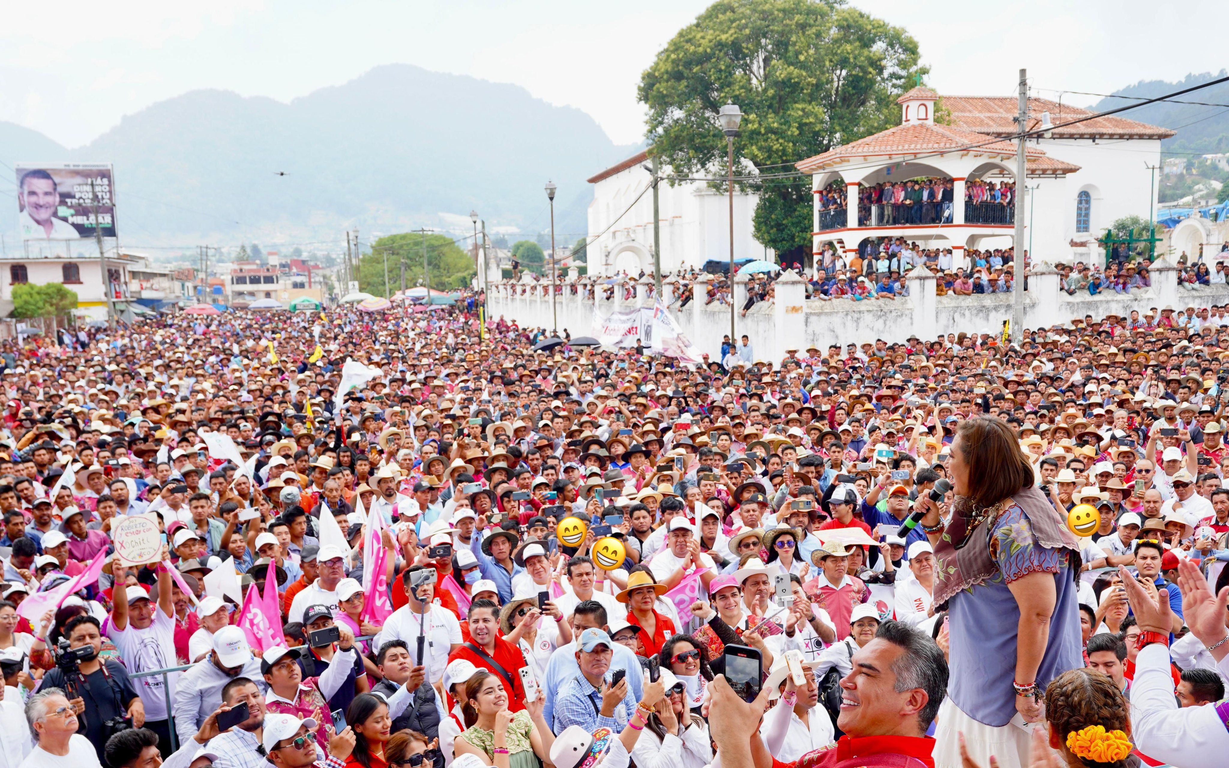 Xóchitl Gálvez promete pacificar Chiapas: “Yo no voy a pensar en obras faraónicas”