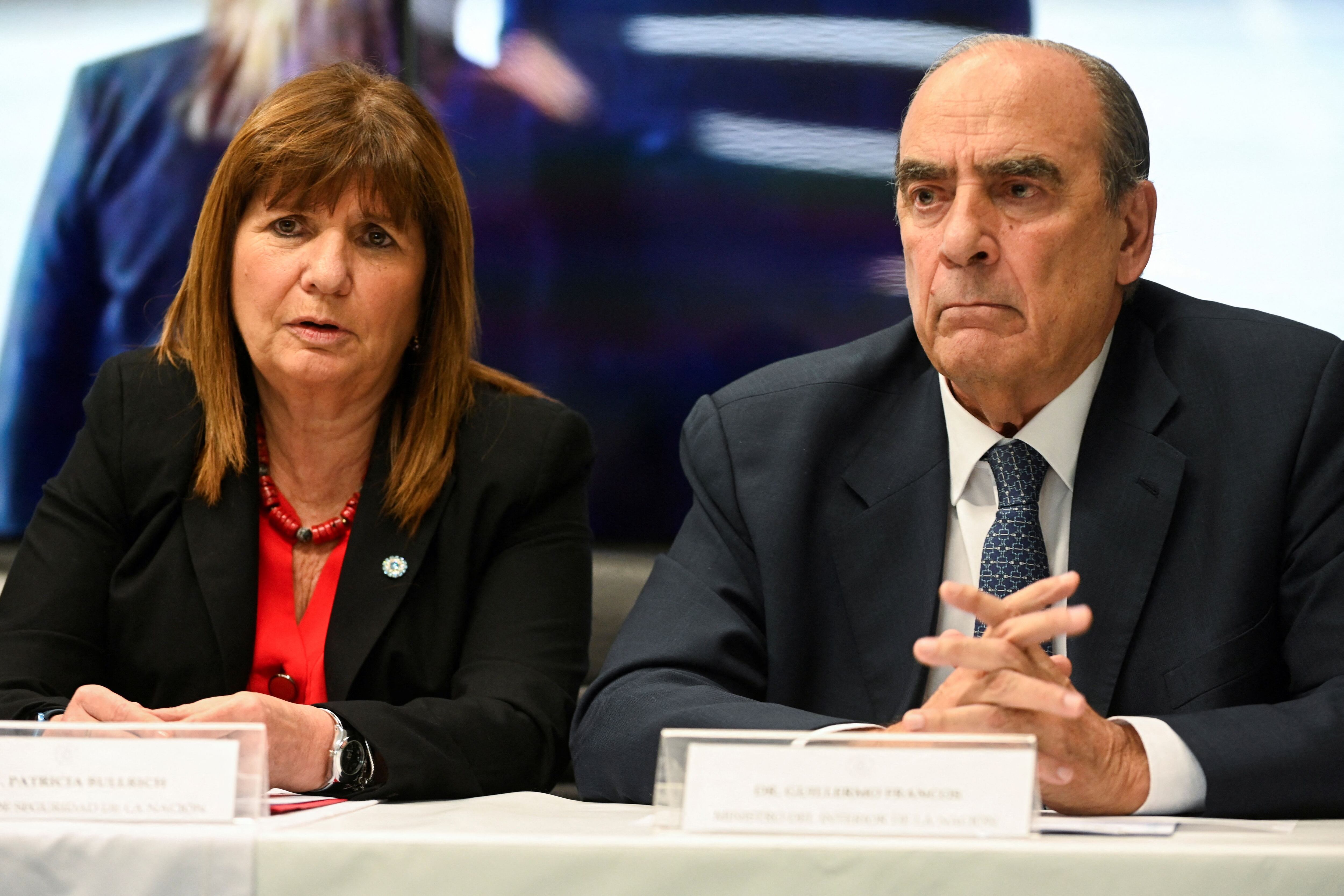 Patricia Bullrich y Guillermo Francos (REUTERS)