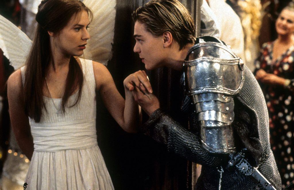 Claire Danes y Leonardo DiCaprio en 'Romeo+Juliet'