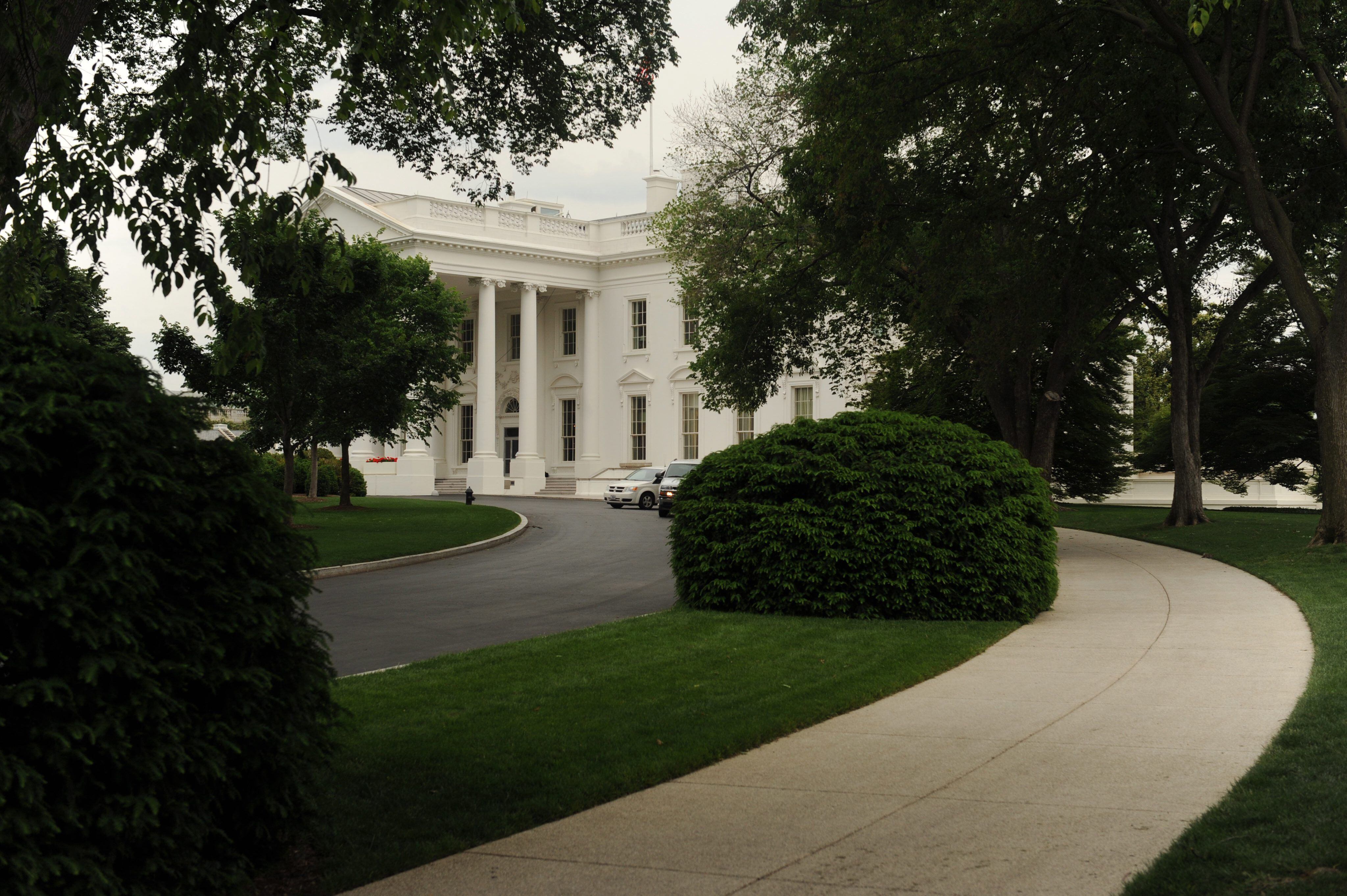 Vista general del costado norte de la Casa Blanca, en Washington DC (EE.UU.). EFE/Michael Reynolds
