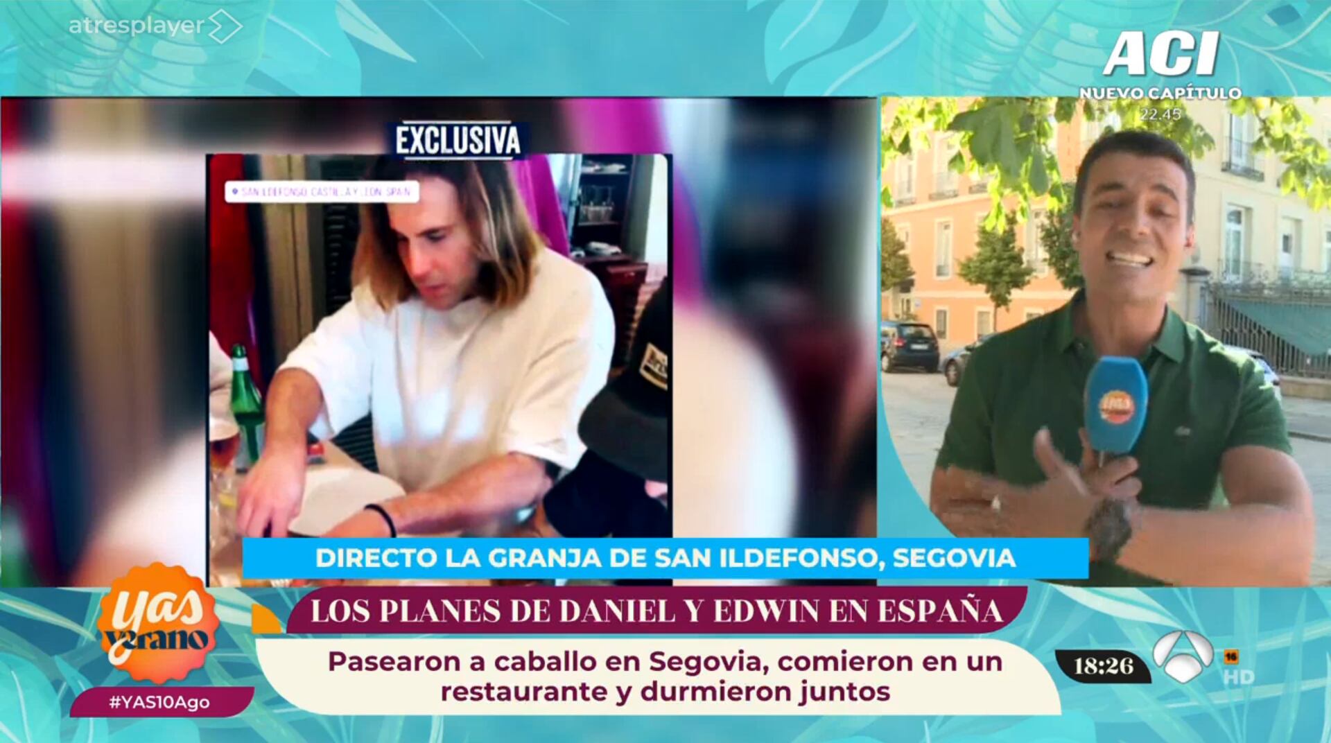 Daniel Sancho y Edwin Arrieta en un restaurante. Pruebas que podrían confirmar su relación con el cirujano.