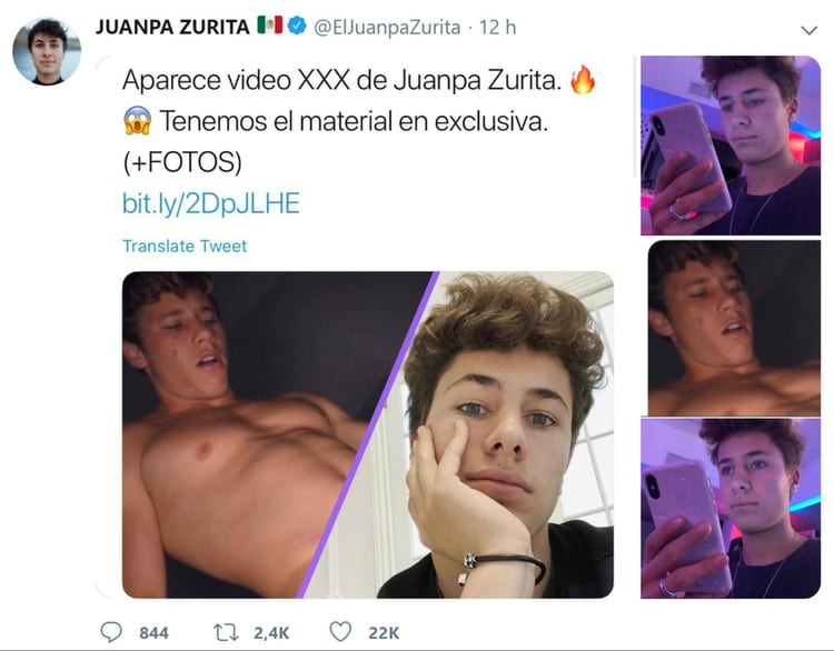 Esto respondió Juanpa Zurita sobre sus supuestas fotos íntimas (Instagram)