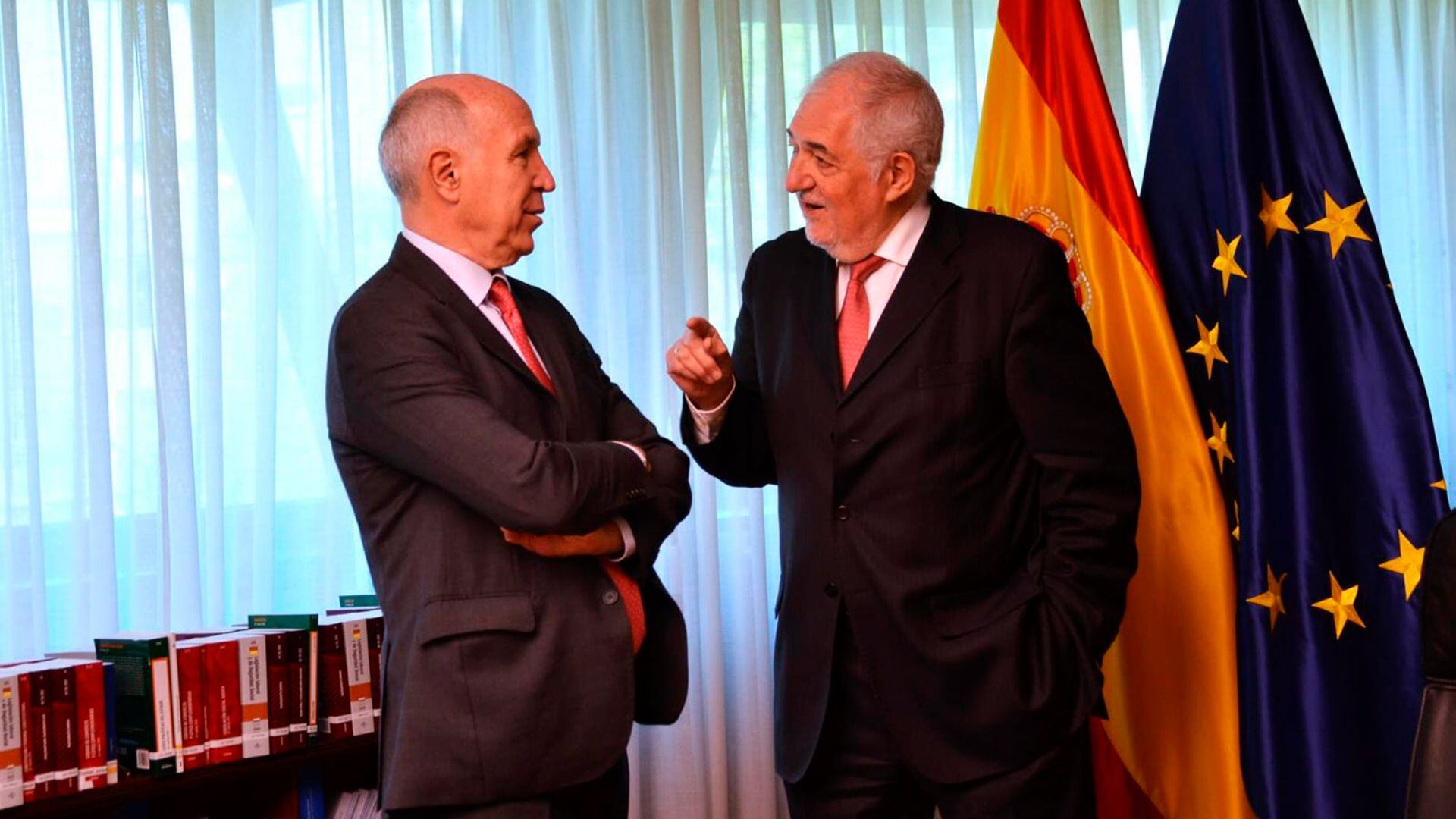 Ricardo Lorenzetti se reunió con el presidente del Tribunal Constitucional de España, Cándido Conde-Pumpido