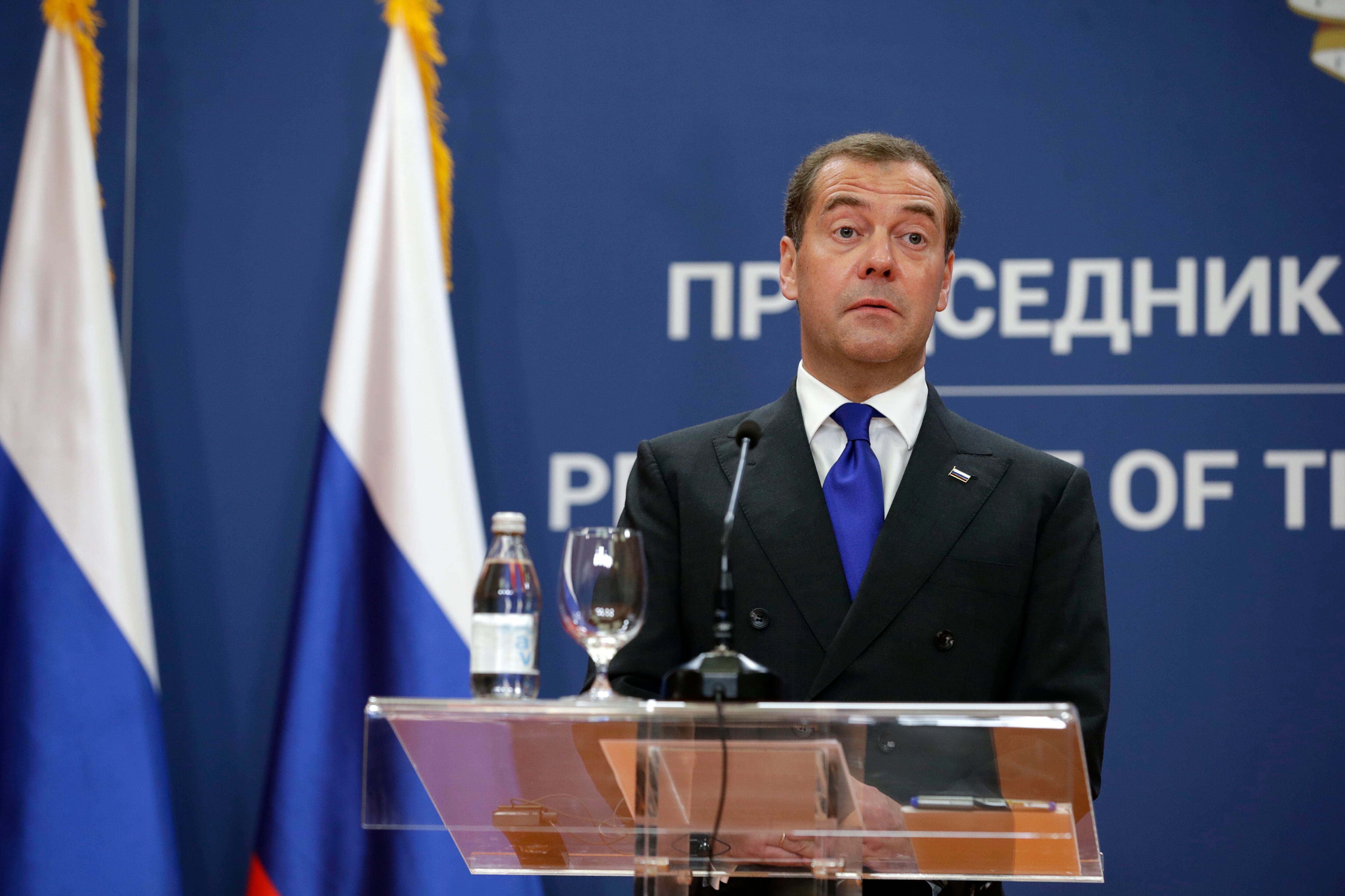 El vicepresidente del Consejo de Seguridad de Rusia, Dmitri Medvédev, en una fotografía de archivo. EFE/EPA/ANDREJ CUKIC 