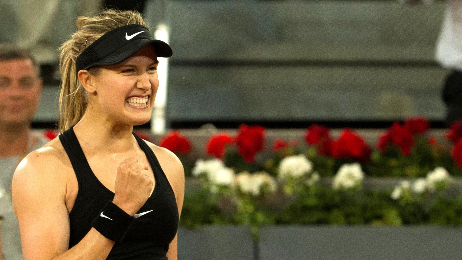 Eugenie Bouchard celebra su victoria (Reuters)