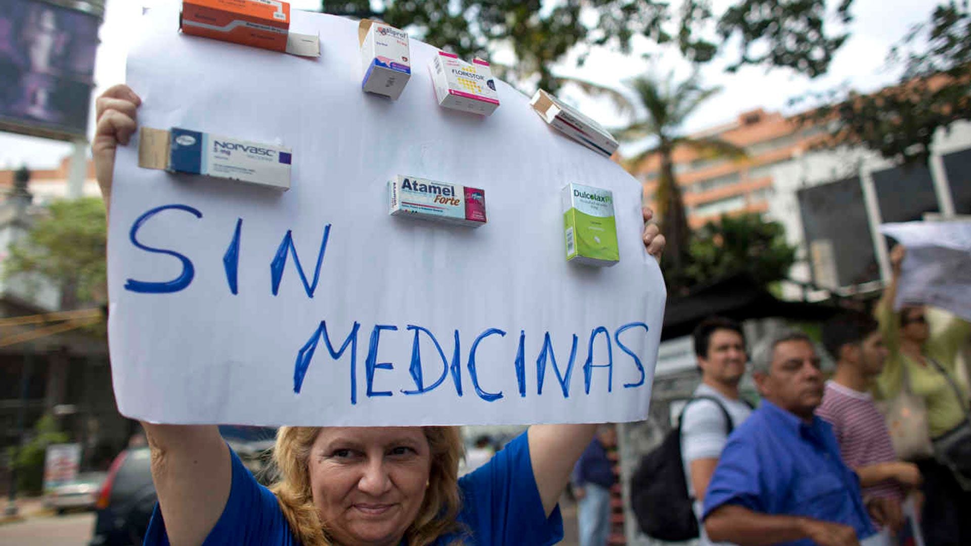 Una protesta por falta de medicinas (Archivo)