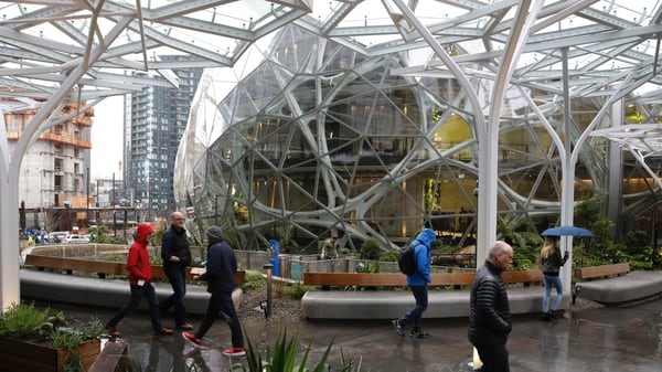 Amazon inauguró “La Esfera”. AFP JASON REDMOND