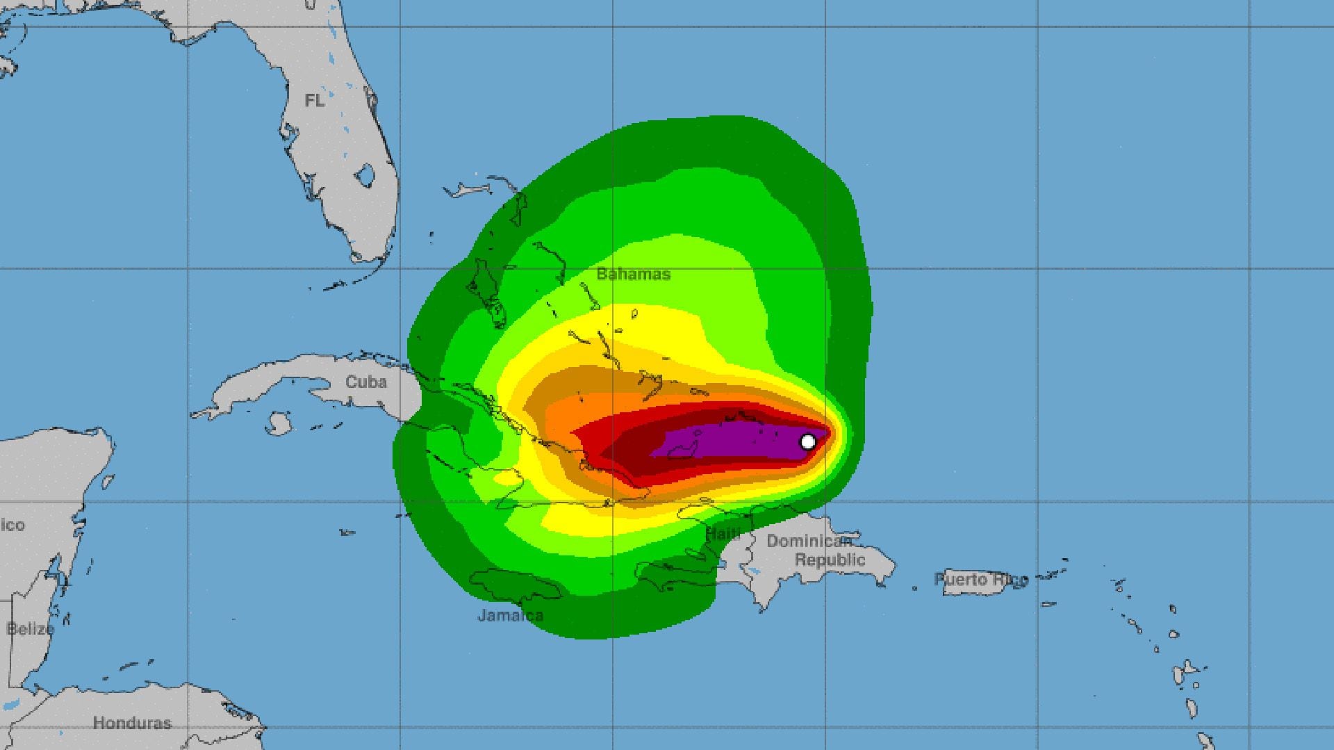 El gobierno de las Bahamas emitió una alerta de huracán para las islas británicas de Turcas y Caicos