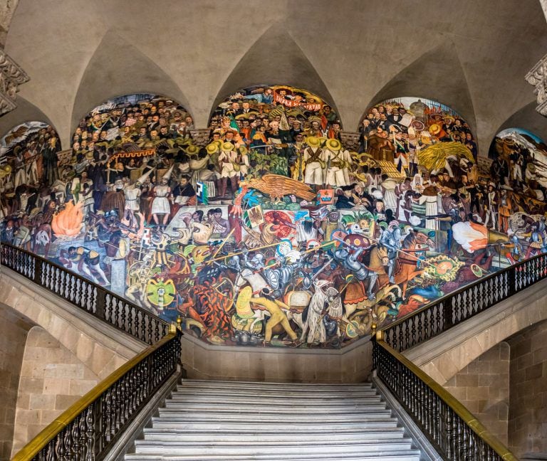 Epopeya Del Pueblo Mexicano El Mural De Diego Rivera Que Dejó Impresionado Al Secretario De 