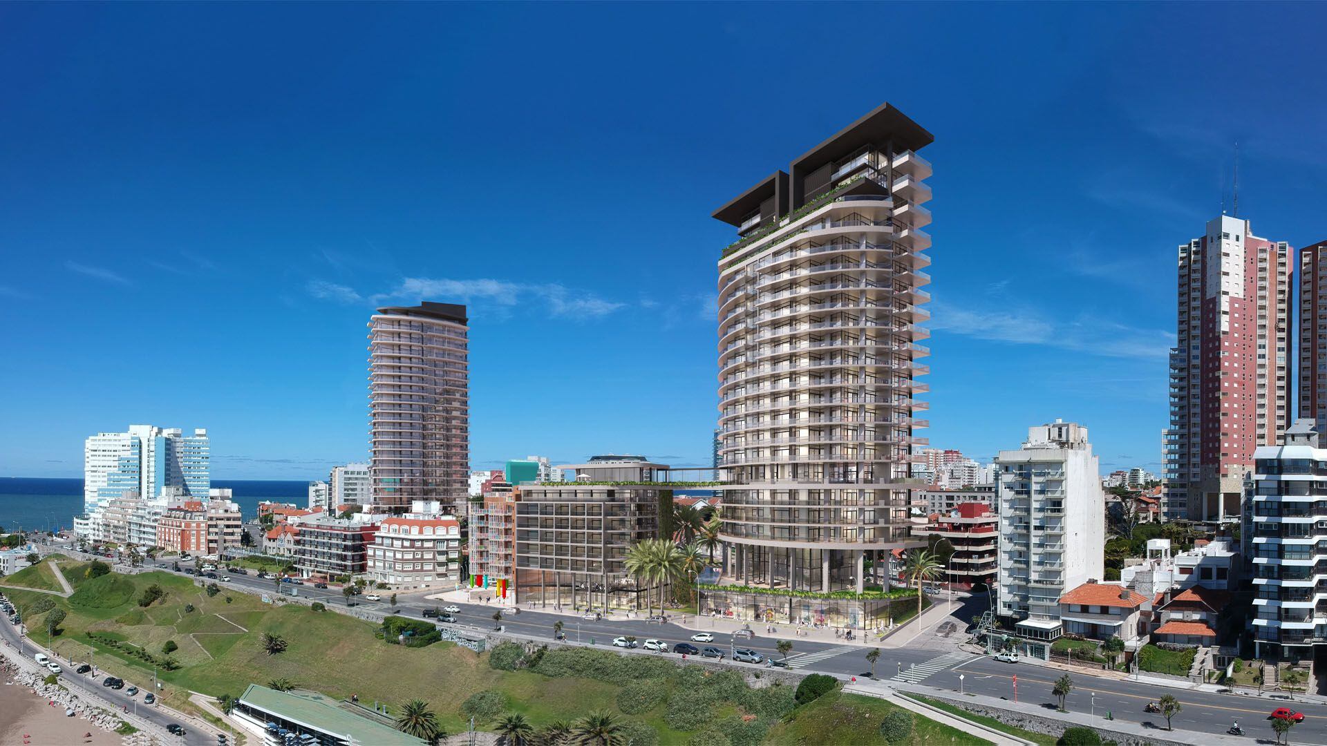 La obra promete una vista panorámica única de la Costa Atlántica (Unkanny Residences)