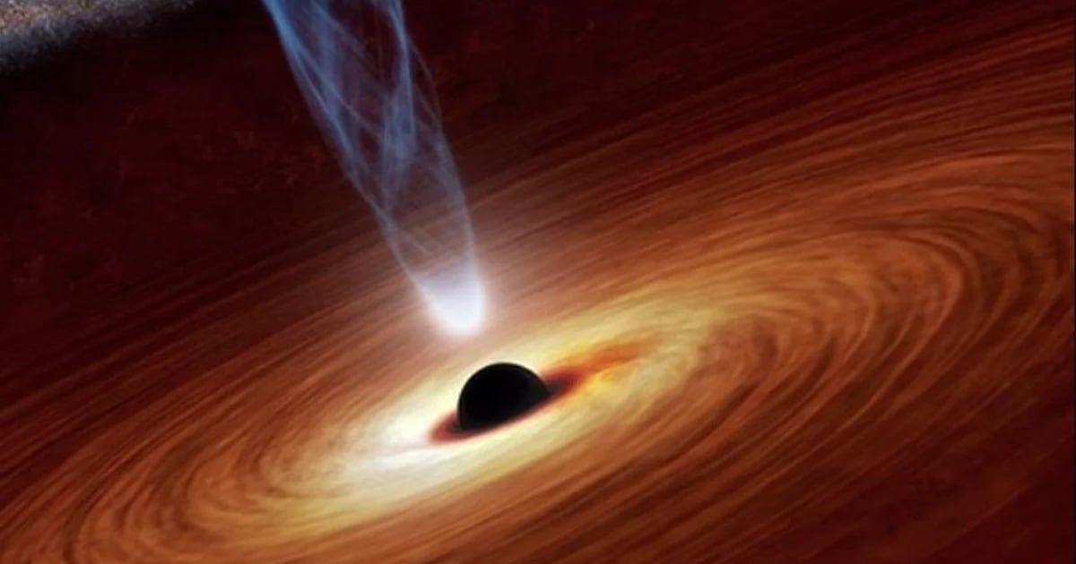 The process of black hole growth is similar to the process of a young star.
