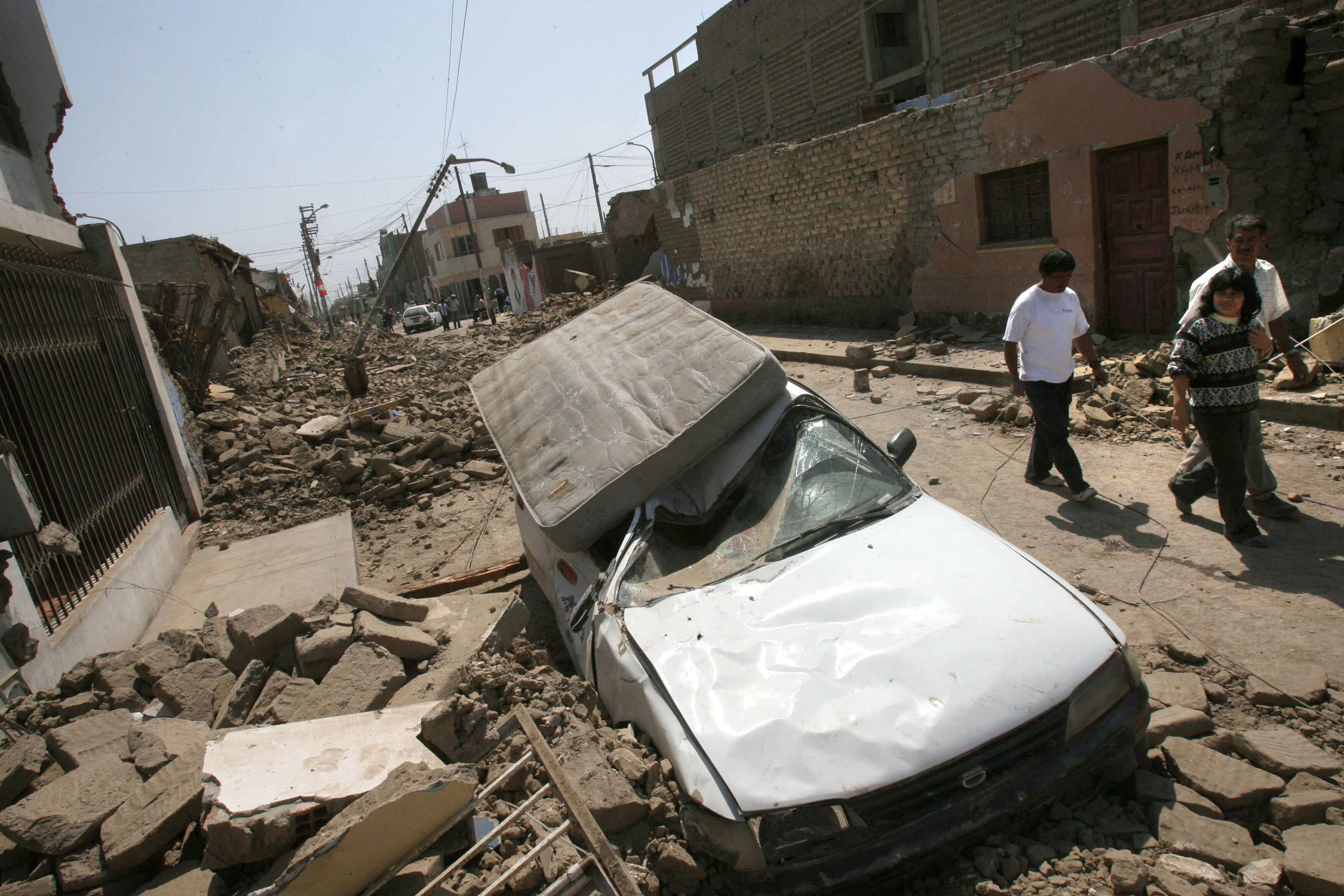 Terremoto en Pisco de 2007 (AFP)