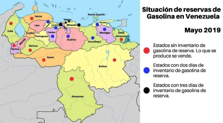 La crisis del combustible en Venezuela es desesperante