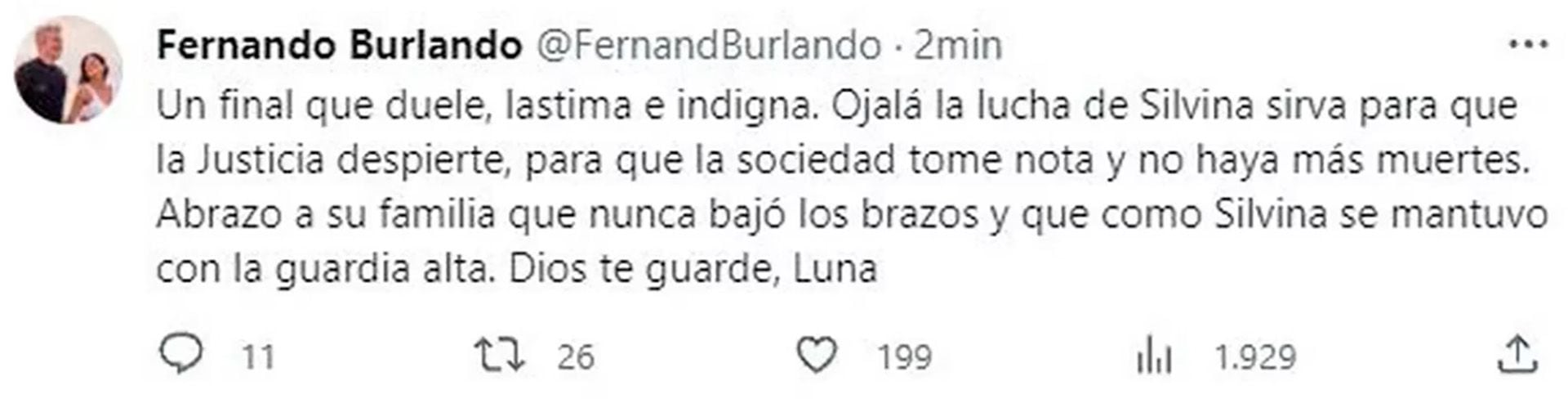 Las fuertes palabras de Fernando Burlando tras la muerte de Silvina Luna: “Ojalá la Justicia despierte”