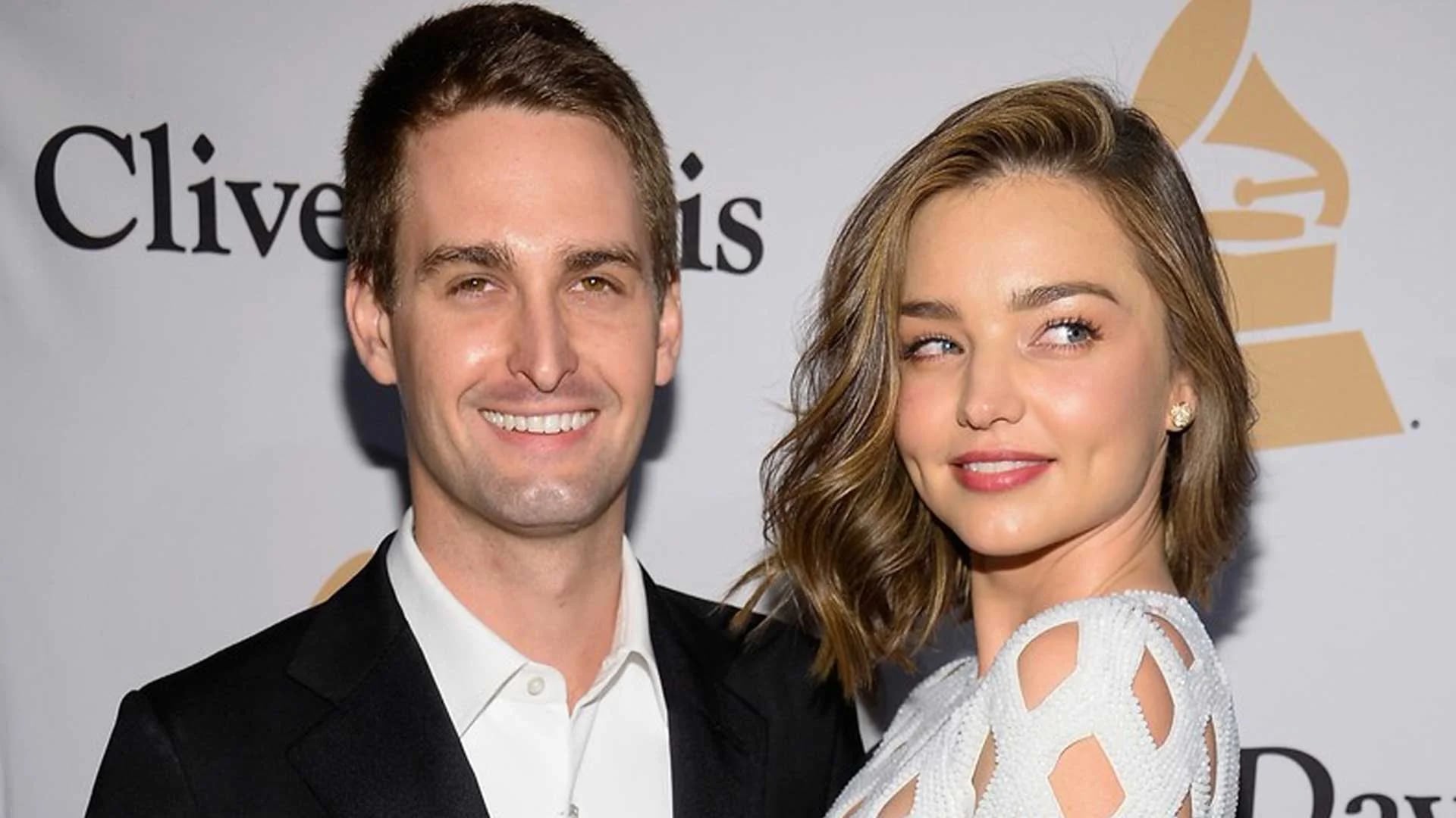 La modelo Miranda Kerr y el empresario Evan Spiegel están en pareja hace un año