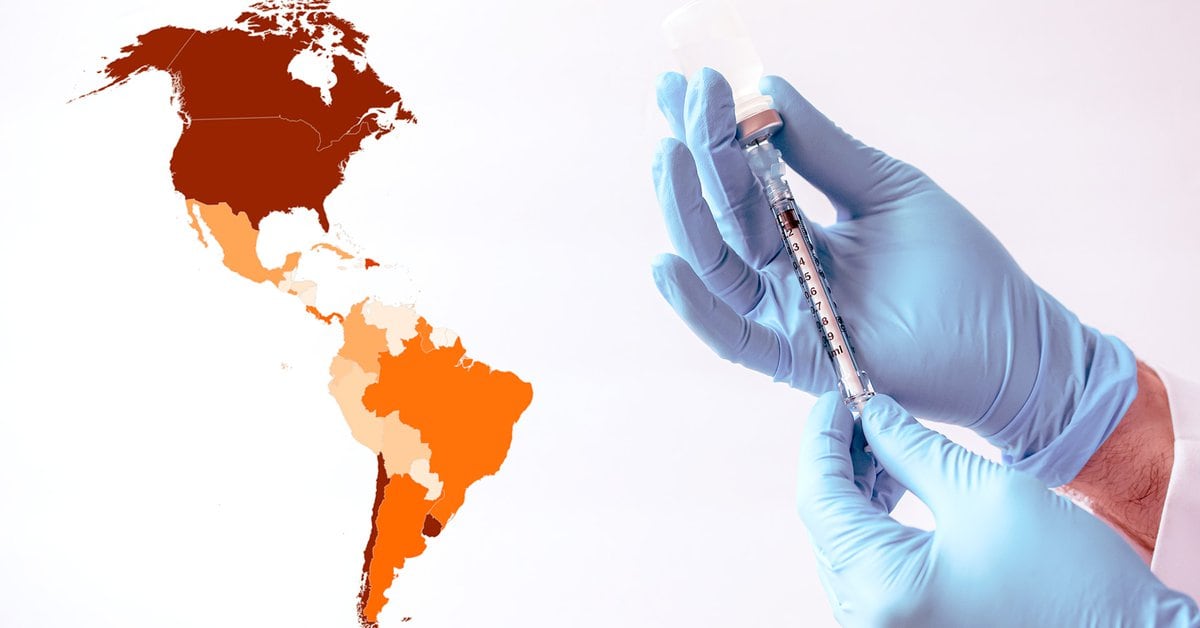 Il Cile è in cima alla classifica dei paesi in America con una vaccinazione completa e il Venezuela è l’ultimo: che posto occupa l’Argentina?