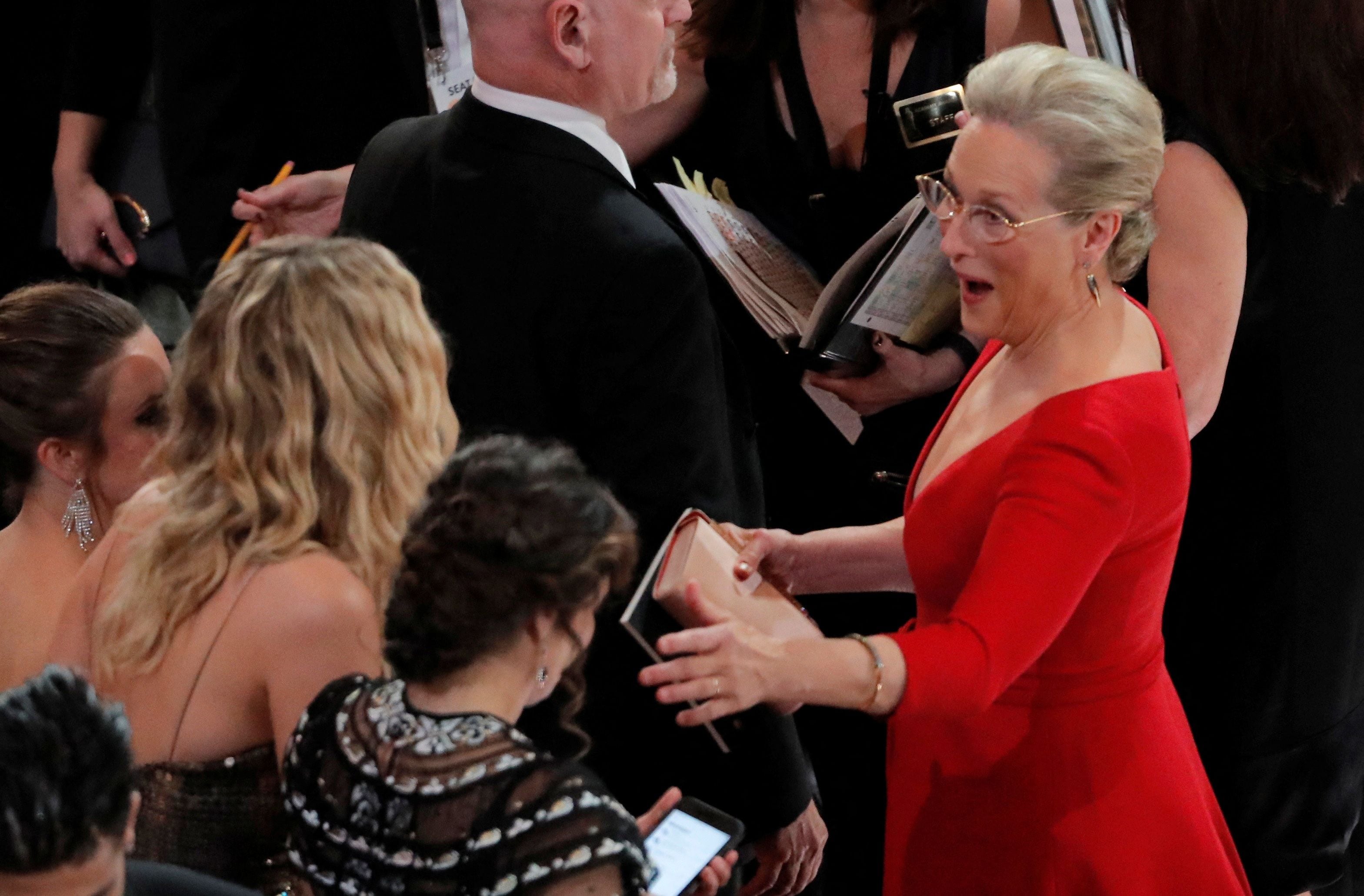 La estrella de Hollywood Meryl Streep en su última aparición en los Premios Óscar 2018 (REUTERS/Lucas Jackson/File Photo)