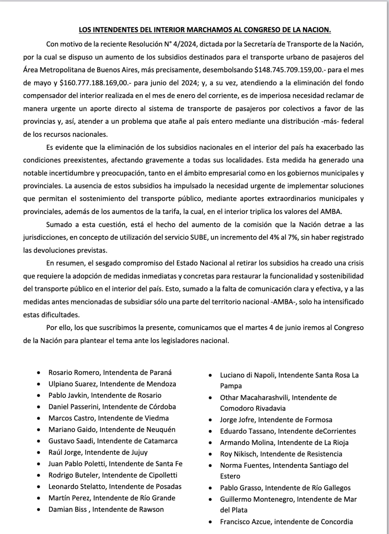 Subsidios colectivos Rosario Romero