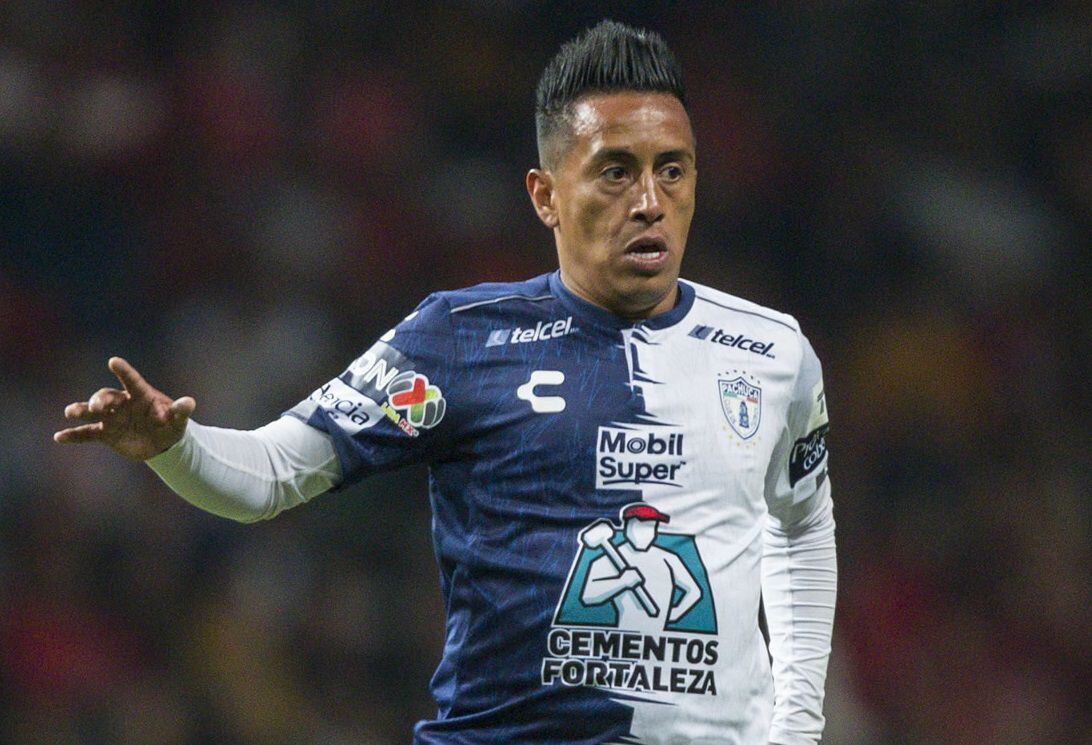 Christian Cueva cuando militaba en el Pachuca de México. (Mexsport)