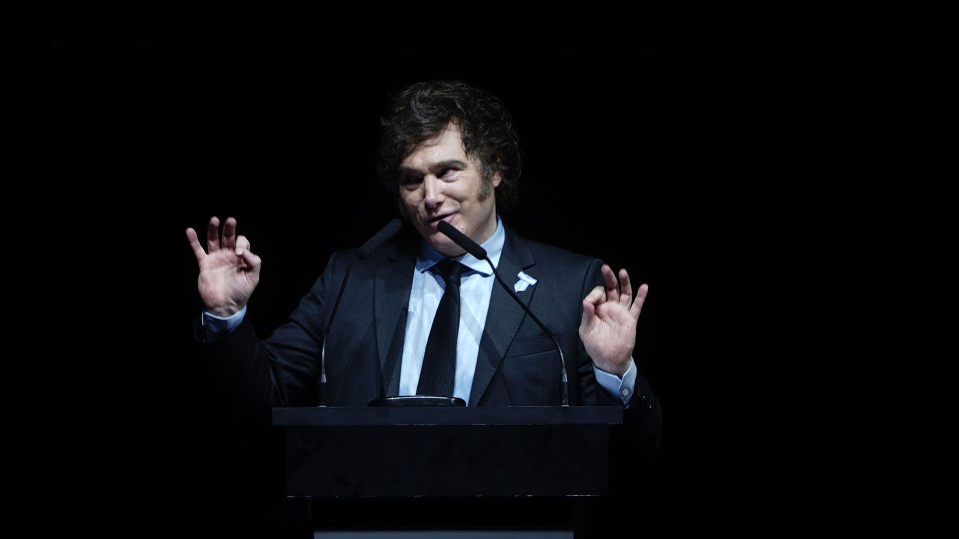 Presentación libro de Javier Milei en el Luna Park