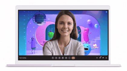 El servicio de videollamadas Google Meet anunció nuevas funciones como el ajuste automático para que la persona aparezca en el centro de la imagen y los fondos en movimiento