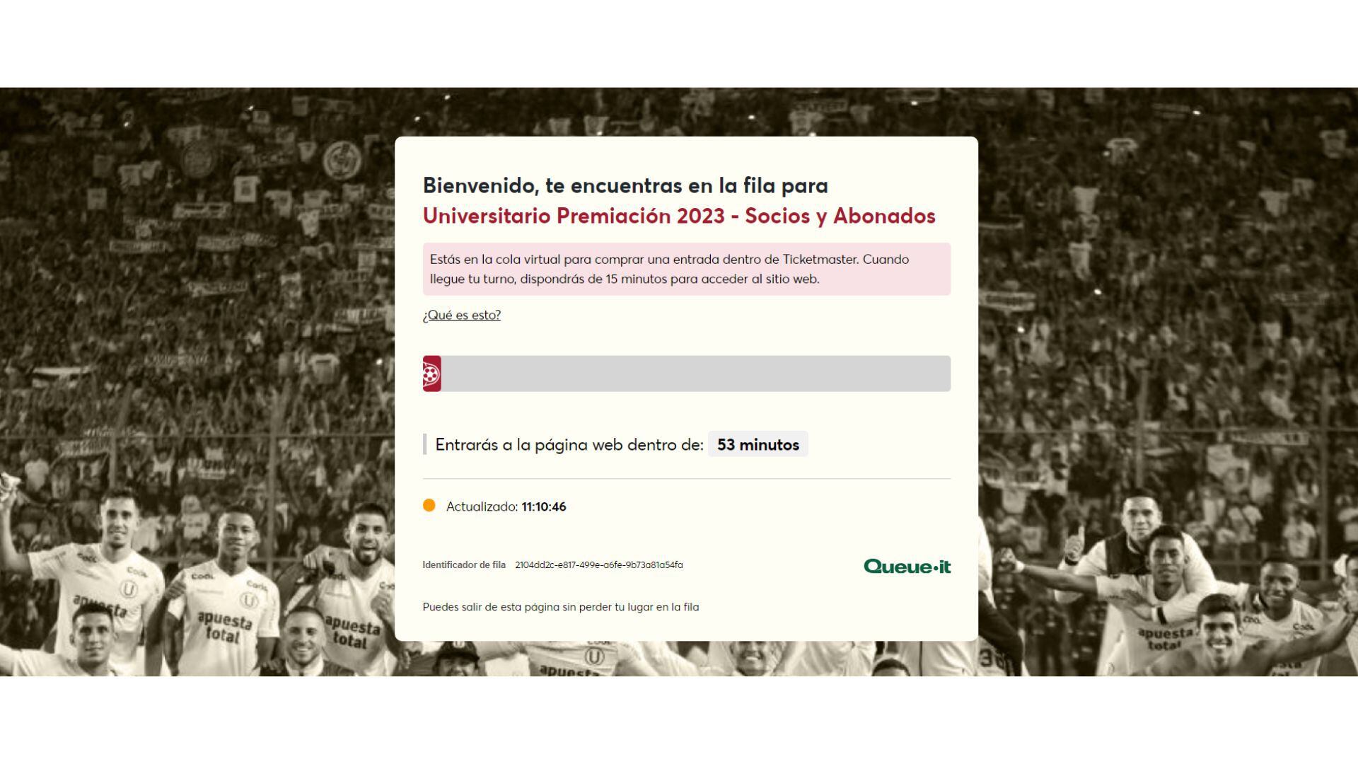 Hinchas de Universitario hacen largas colas para comprar entradas y asistir a la premiación de Liga 1.