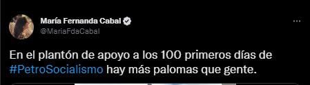 Se burló de las marchas a favor de Petro.