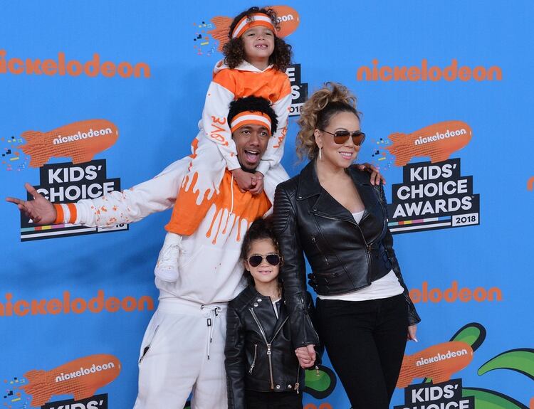 Mariah Carey con su ex Nick Cannon y sus hijos (The Grosby Group)