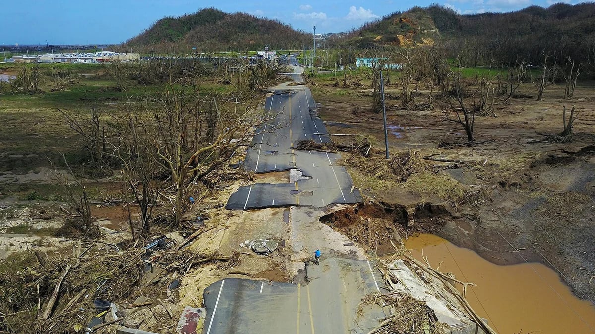 La Magnitud De Esta Catástrofe Es Enorme La Imagen Satelital Que Muestra Puerto Rico A