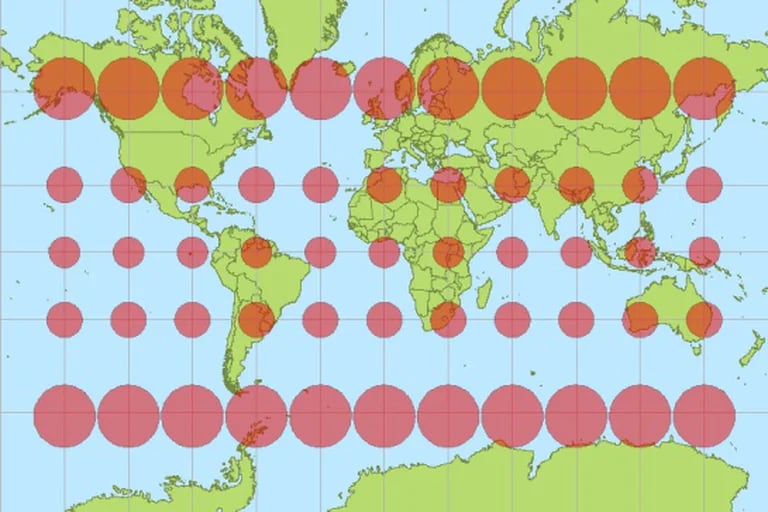 Polémica Viral ¿es Real El Tamaño De Los Países Que Muestran Los Mapas Infobae 