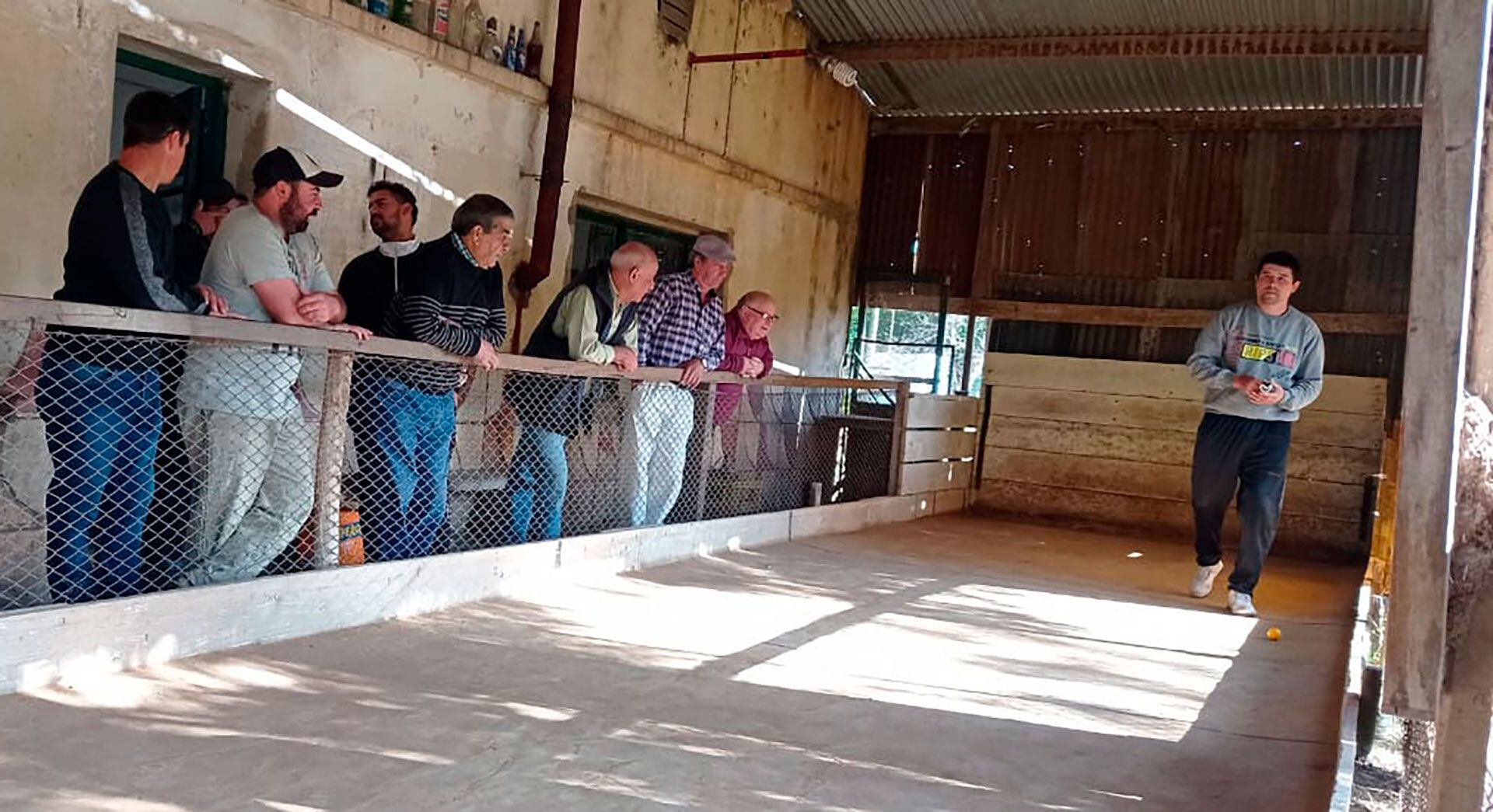 Los duelos en las canchas de bochas, un clásico de Polvaredas