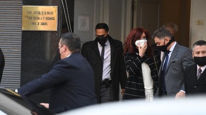 Cristina Kirchner en los tribunales de Lomas de Zamora (Maximiliano Luna)