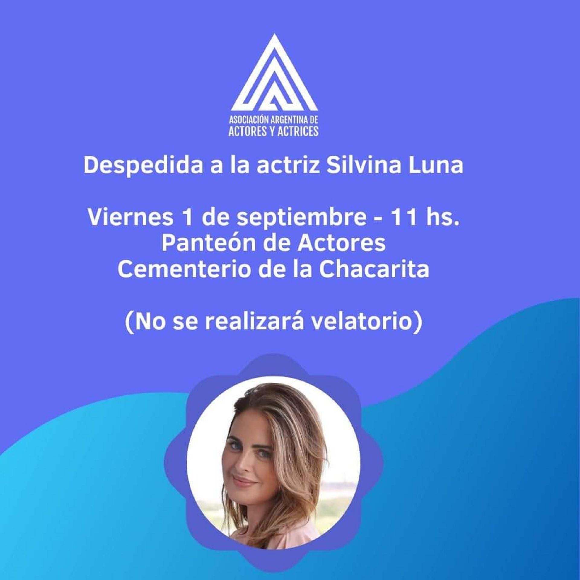 La despedida de Silvina Luna