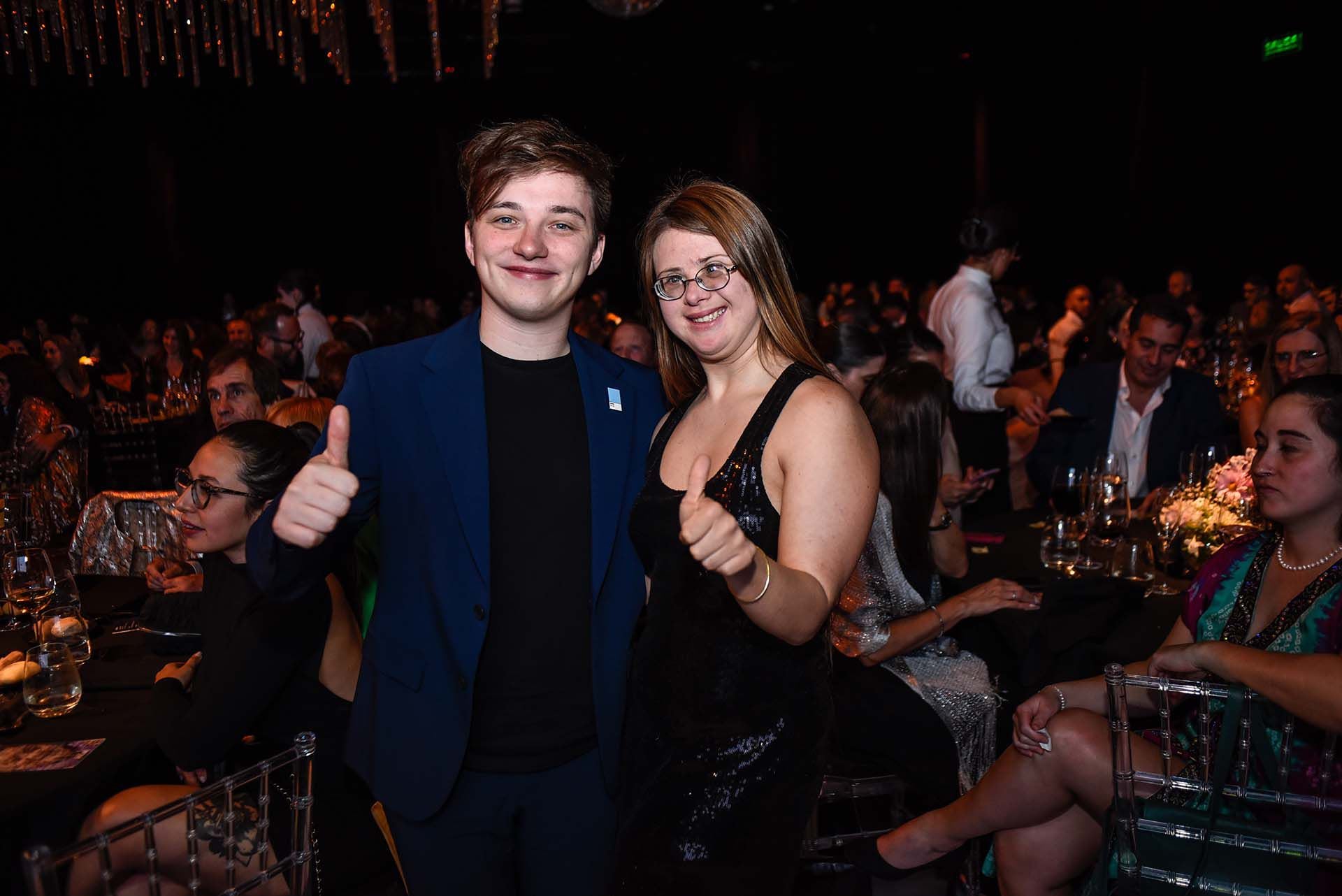 Mateo Salvatto junto a Jacinta Martínez Ranceze
