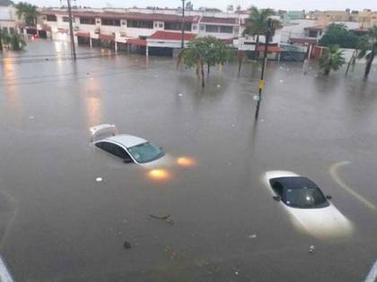 Mazatlán bajo el agua: fuertes inundaciones anegaron la ciudad ...