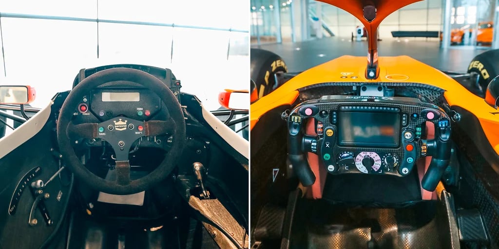 Cómo evolucionó el volante de F1? 