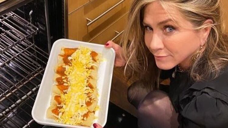 La también productora le preparó unas enchiladas a Kimmel (Foto: Instagram)