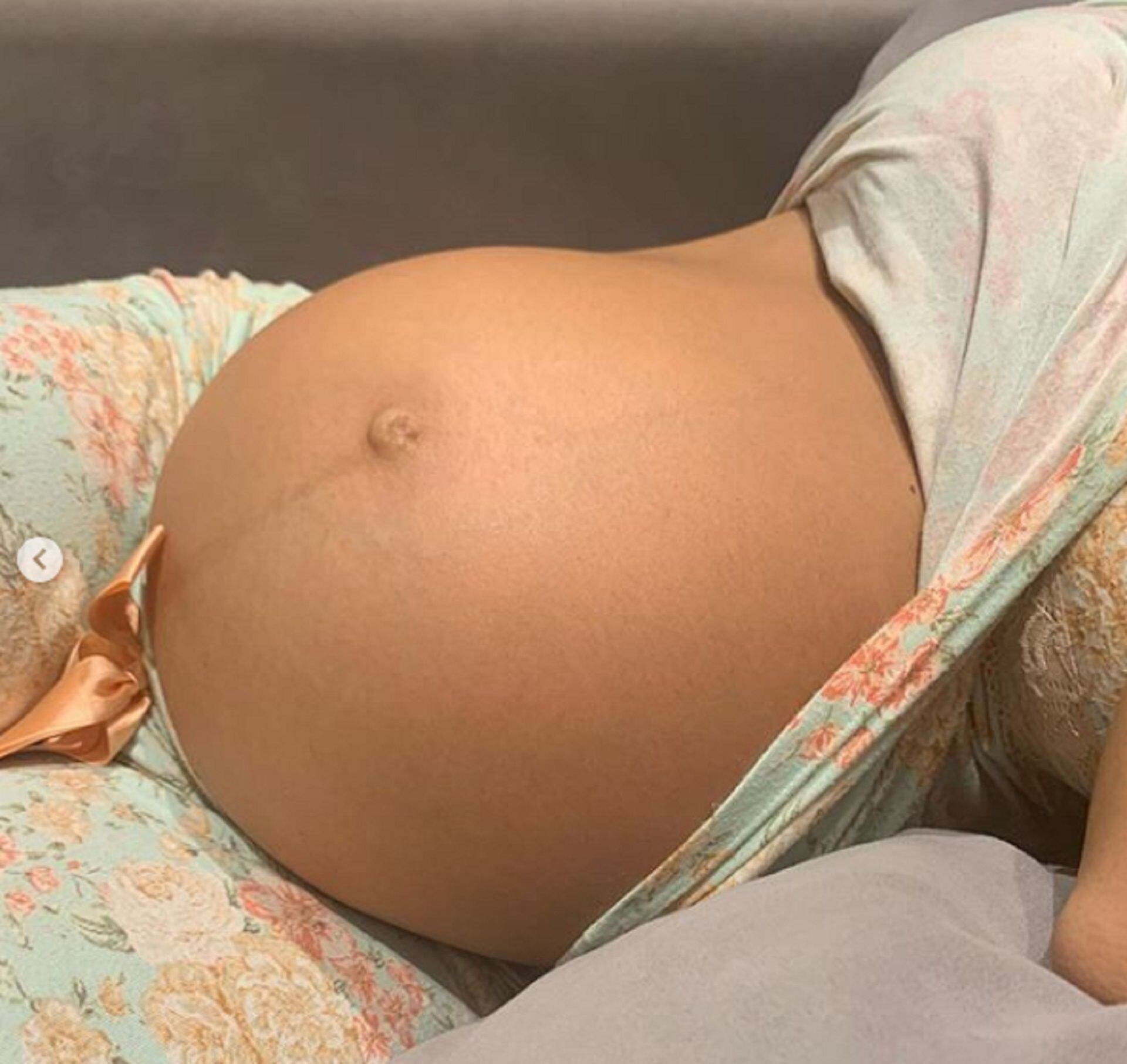 Primer plano de Abril, la hija que esperan para dentro de dos meses (Foto: Instagram)